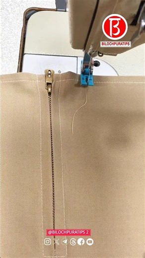 Zipper opening and easy method Sewing Tutorial
