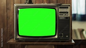80s Television Green Screen. You can replace green screen with the footage or picture you want. You can do it with “Keying” effect in After Effects (check out tutorials on YouTube).