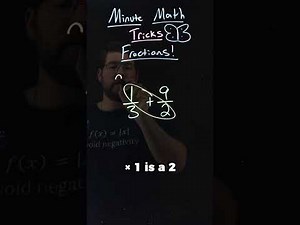 How to use the Butterfly Method for Adding Fractions | 5 Examples = 29/6 | Minute Math Tricks