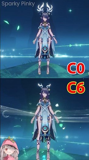 Lauma C0 vs C6 Visual Effects (Side-by-Side Showcase) | Genshin Impact