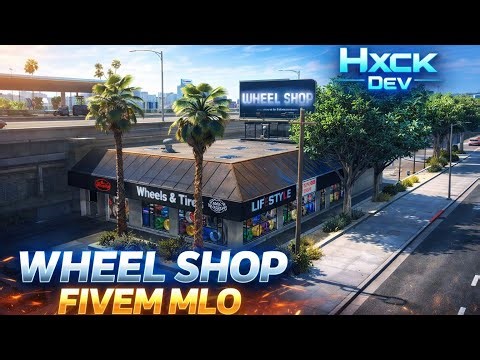 🔥Wheels Shop Mechanic MLO for FiveM | Best Mechanic Interior | ESX / QBCore Ready