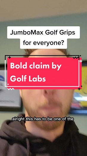 I saw this last night and it floored me. It goes against what we've been told for years! . What are your thoughts? Will we see more golfers trying larger JumboMax Grips? . #golf #golftiktok #golftok #golfdebate #golfequipment #golfgrips #golfgrip #golfgalaxy @SuperSpeed Golf @MyGolfSpy #CapCut