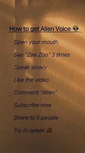 How to get Alien voice #shorsfeed #shorts