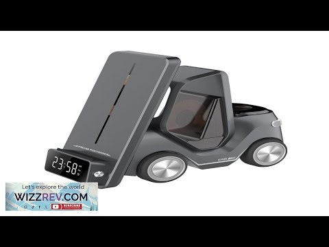 5 in 1 Wireless Fast Charger Phone Holder With Alarm Clock Time