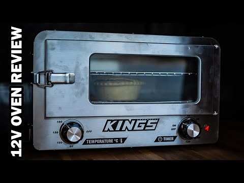 Review of the Kings 12V Adventure Travel Oven // Hot PIES on the road!!