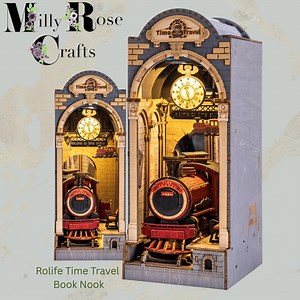 Rolife Time Travel Book Nook Kit Adults DIY Train 3d Wooden Puzzle LED Light Desk Library Bookshelf Decoration Booknook 14  Teen Craft Gift - Etsy Australia