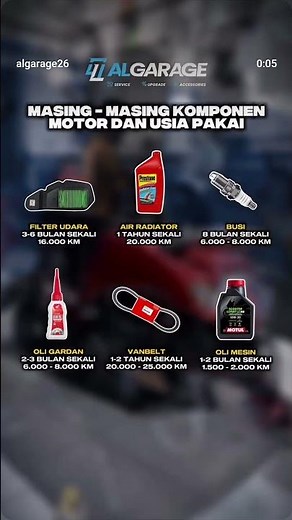 Usia komponen-komponen kendaraan, kalian wajib tahu #tips #otomotif #shorts #viral #fyp