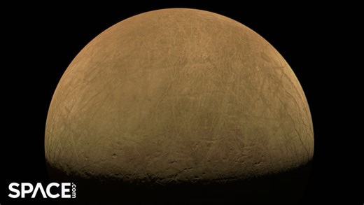 Jupiter's moon Europa captured by Juno spacecraft in close flyby