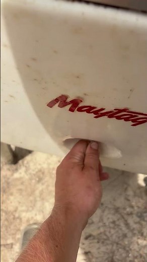 Maytag wringer washer in action