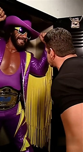 600K views · 4.9K reactions | 藍️ The Belt Bandit! Eddie Guerrero  searching for his title belt finds Macho Man  striking a pose — “OHH YEAH, it matches my outfit!”  The locker room erupts in laughter  #eddieguerrero #RandySavage | Wrestleverse | Facebook