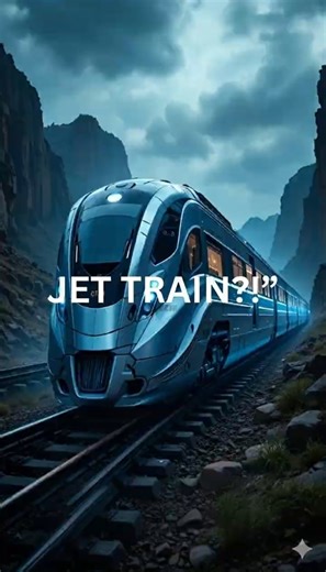 🚄✈️ Jet Powered Train When Rails Meet the Sky AI Futuristic Transport Concept #AITransport #future