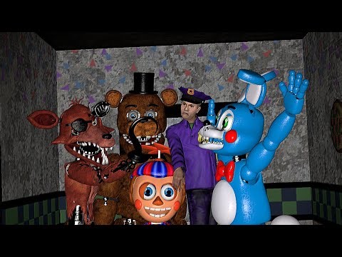 fnaf 2 purple guy gets spring locked!!!