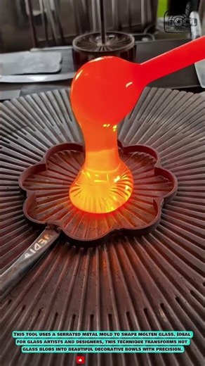 Artisanal Glass Forming Tool: Shaping Molten Glass with Precision Molds #innovationtools