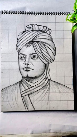 Swami Vivekanand Ji Drawing ✍️❤️ Swamiji Jayanti #shorts #swamivivekananda #drawing #trending