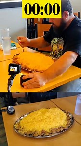 2.1M views · 13K reactions | You say "challenge", I say "yeaaaaah"! That's 2.5lbs of cooked spaghetti | Da Garbage Disposal | Facebook