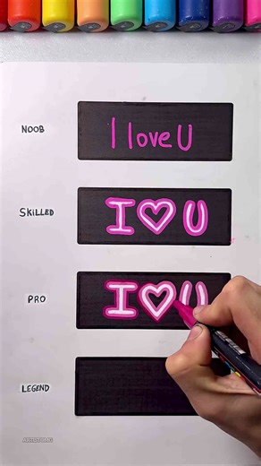 Creative levels of saying I love you