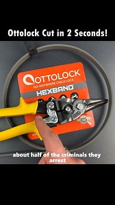Cut in Seconds: $75 Ottolock Hexband Bike Lock #lockpicking #lockpickingtool #lockpick #fbreels23 #viralvideo #lockpicking #reelsfb #viral #security #lockpickingtool #foryou #military #LOCK | Picking Locks