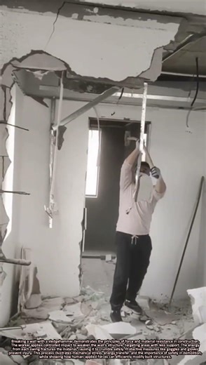 Breaking a Wall with a Sledgehammer: Mechanics and Safety