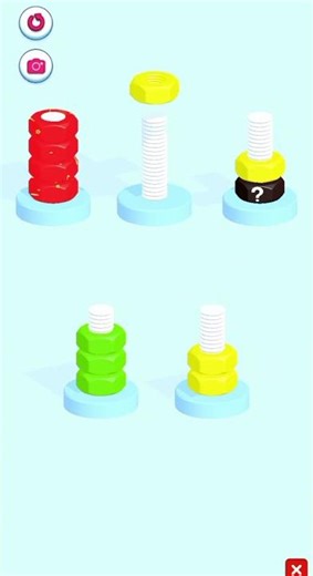 Nut Bolt Challenge 🔩 | Super Addictive Puzzle Game | Can You Fix It? | #shorts