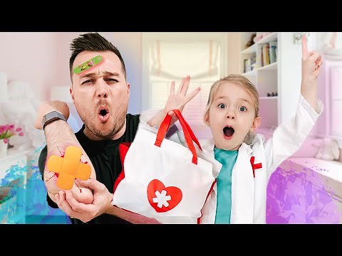 Boo Boo Story 3: Levi and Ivy got hurt! Learning how to treat injuries!