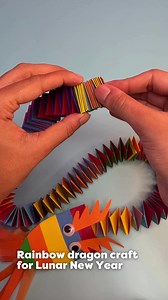 Let's make a dancing dragon for Chinese New Year! This easy paper craft is the perfect Chinese New Year decoration, the easiest DIY ever! A great Chinese New Year EYFS activity 🐉 | Early Years Resources