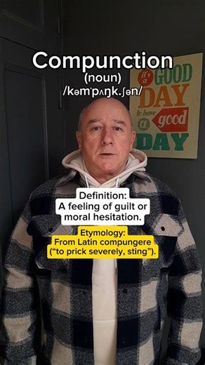 How to pronounce Compunction! English Pronunciation, Meaning, Synonyms, Etymology, and Examples!