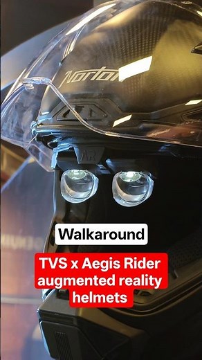 Augmented reality motorcycle helmets by TVS Racing in collaboration with Aegis Rider