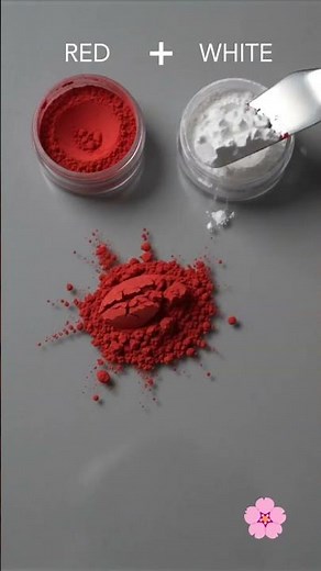 Guess the mixed colors RED+WHITE #paintmixing #colormixing #asmrart #satisfyingart #asmrar