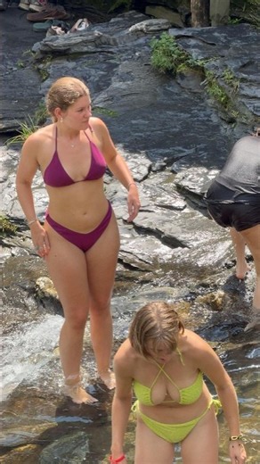 Come to the beautiful waterfall to feel the cool, clear water.#nature #shorts #poland