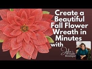 DIY Fall Flower Wreath, DIY Wreath for Beginners, Easy DIY Home Decor, How to Make a Fall Wreath