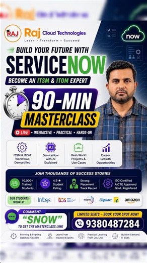 Learn ServiceNow with Real-Time Projects & Al Concepts