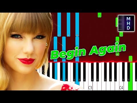 Taylor Swift - Begin Again (Piano Tutorial Easy)