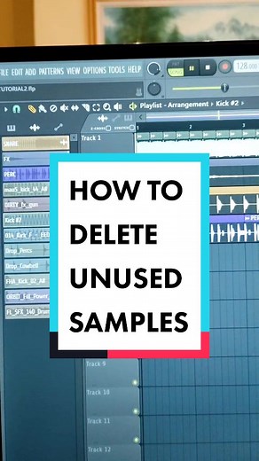 How to delete unused audio clips in Fl Studio #flstudio #flstudio20 #musicproducers #flstudiotipstricks