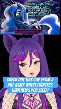 A #mylittlepony #asmr #roleplay ft Princess Luna helping you #sleep !🌙 #mlp #audio #relaxing #fyp