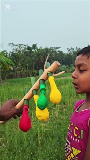 How to Make a Multi-Balloon Blowing Machine with Bamboo | Homemade Toy