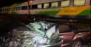 2 Brightline trains involved in crashes; man fatally struck, woman escapes in other