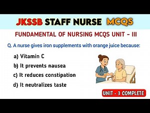 JKSSB Staff Nurse | Fundamental of Nursing MCQS | Fundamental of Nursing Mcqs Questions | Nursing