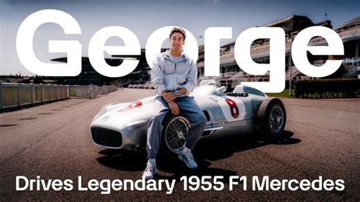 George Drives the 1955 British Grand Prix Winning Mercedes F1 Car - Formula 1 Videos