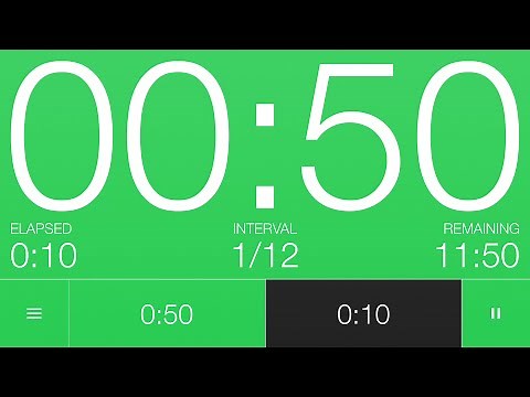 10 / 50 Second Interval Timer (12 Rounds)