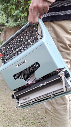 Items From Active on Instagram: "Vintage 1950s Olivetti lettera 22 is the most iconic typewriter Designed by Marcello Nizzoli With carry bags,manuals,cleaning kit Round keys Good condition Serviced Working order Dm for olivetti lettera 22 #itemsfromactive #olivetti #pakistan #islamabad #karachi"