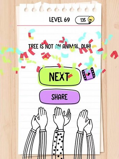 Brain Test Level 69 Click On The Animals, From Smallest To Biggest.