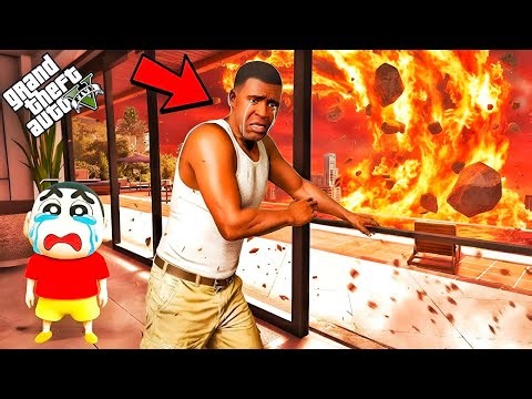 Shinchan Missing in Fire Stone Tornado! Franklin’s Biggest Survival in Los Santos | GTA 5 Tamil