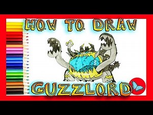 How To Draw Guzzlord From Pokemon | Coloring and Drawing For Kids