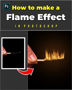 55K views · 971 reactions | How to make flame effect in adobe photoshop #Photoshop #Photoshoptutorial #BigSmileEditing | Big Smile Editing | Facebook