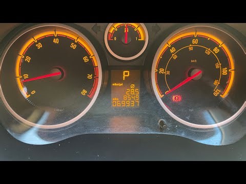 Vauxhall Corsa D service inspection insp light reset