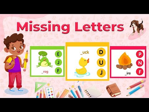 ABCD | Fill in the Missing Letters | Missing Letters for Kids | Kindergarten