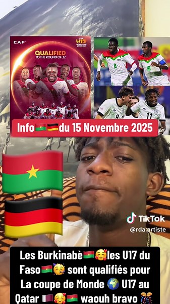 Qualification des U17 du Burkina Faso pour la Coupe du Monde