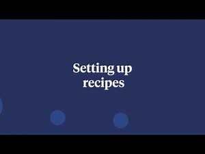 Zettle PRO | Setting up recipes | Tutorial