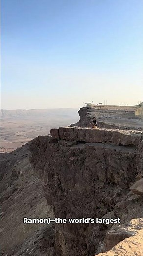 Mitzpe Ramon 🇮🇱✨ Explore Israel’s Breathtaking Desert Crater! #IsraelTravel #Nature #MitzpeRamon