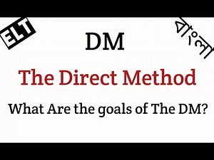 DM / The Direct Method / What Are The Goals Of DM